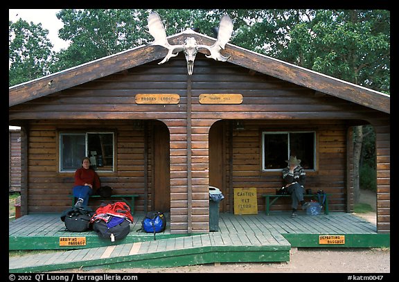 Katmai lodge, Brooks camp. Katmai National Park, Alaska, USA.