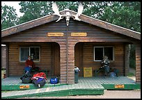 Katmai lodge, Brooks camp. Katmai National Park, Alaska, USA.