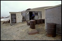 Abandonned geological survey cabin, Valley of Ten Thousand smokes. Katmai National Park, Alaska (color)