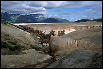 Lethe river, Valley of Ten Thousand smokes. Katmai National Park, Alaska, USA. (color)