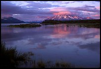 Sunset on the Brooks river. Katmai National Park, Alaska, USA.