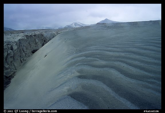 Ash dune formation, Valley of Ten Thousand smokes. Katmai National Park, Alaska, USA.