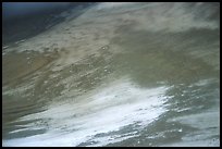 Patterns of melting snow, Valley of Ten Thousand smokes. Katmai National Park, Alaska, USA.