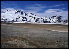 Mt Meigeck raises above the floor of the Valley of Ten Thousand Smokes. Katmai National Park ( color)