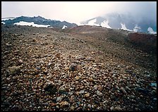 Pumice below Novarupta volcano, Valley of Ten Thousand smokes. Katmai National Park, Alaska, USA.