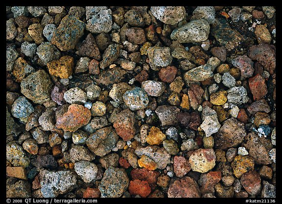 Detail of pumice, Valley of Ten Thousand smokes. Katmai National Park (color)