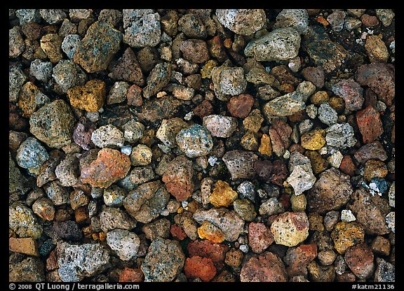 Detail of pumice, Valley of Ten Thousand smokes. Katmai National Park, Alaska, USA.