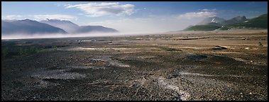 Ash-covered valley. Katmai National Park (Panoramic color)