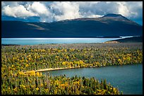 Aerial View of Lake Brooks and Naknek Lake. Katmai National Park ( color)