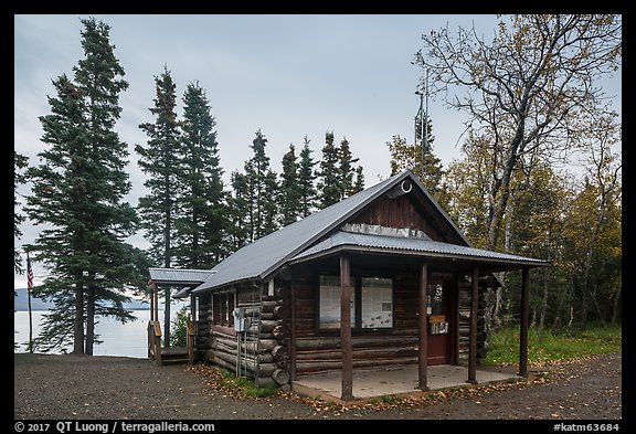 Brooks Camp Visitor Center. Katmai National Park (color)