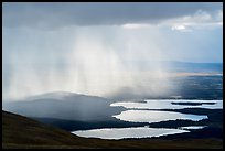 Rain showers above lakes. Katmai National Park ( color)