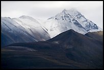 Snowy peaks rising above Valley of Ten Thousand Smokes. Katmai National Park ( color)