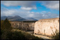 Cliffs carved from ash rock, Valley of Ten Thousand Smokes. Katmai National Park ( color)