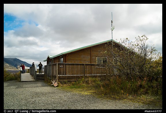 Three Forks Overlook shelter. Katmai National Park (color)