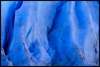 Glacial ice detail, Exit Glacier terminus. Kenai Fjords National Park, Alaska, USA. (color)
