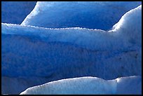 Icy ridges close-up at the terminus of Exit Glacier. Kenai Fjords National Park, Alaska, USA.