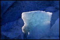 Blue ice detail at the terminus of Exit Glacier. Kenai Fjords National Park ( color)