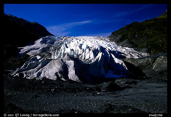 Front of Exit Glacier. Kenai Fjords National Park, Alaska, USA.