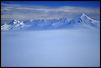 Aerial view of Harding icefield and Nunataks. Kenai Fjords National Park ( color)