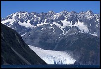 Aialik Glacier, fjord,  and steep mountains. Kenai Fjords National Park ( color)