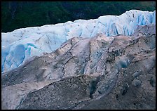 Exit Glacier and forest. Kenai Fjords  National Park ( color)