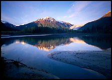 Resurrection River and Exit Glacier, early morning. Kenai Fjords National Park, Alaska, USA.