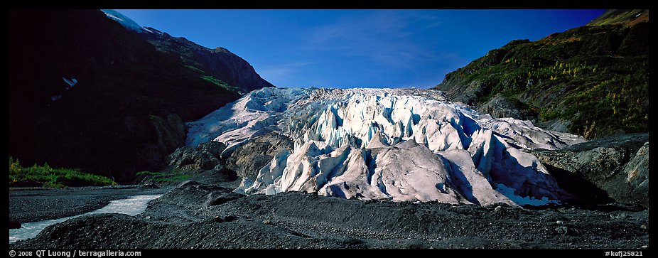 Terminus of Exit Glacier, 2000. Kenai Fjords National Park (color)