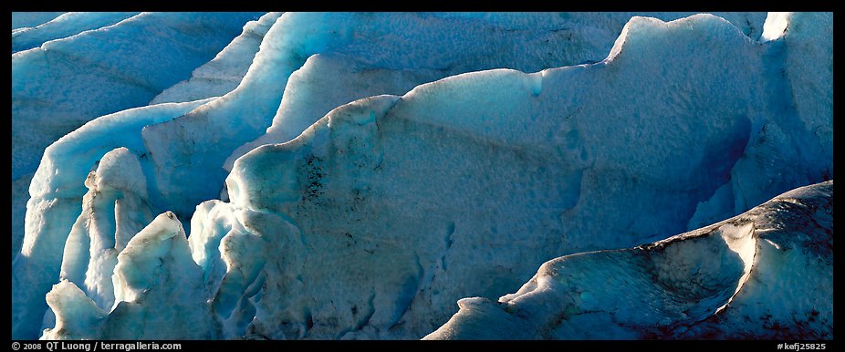 Ice fins on Exit Glacier. Kenai Fjords National Park (color)