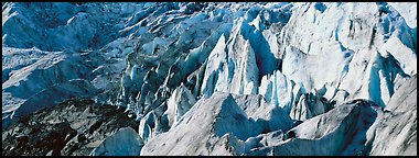 Chaotic ice forms on Exit Glacier. Kenai Fjords National Park (Panoramic color)