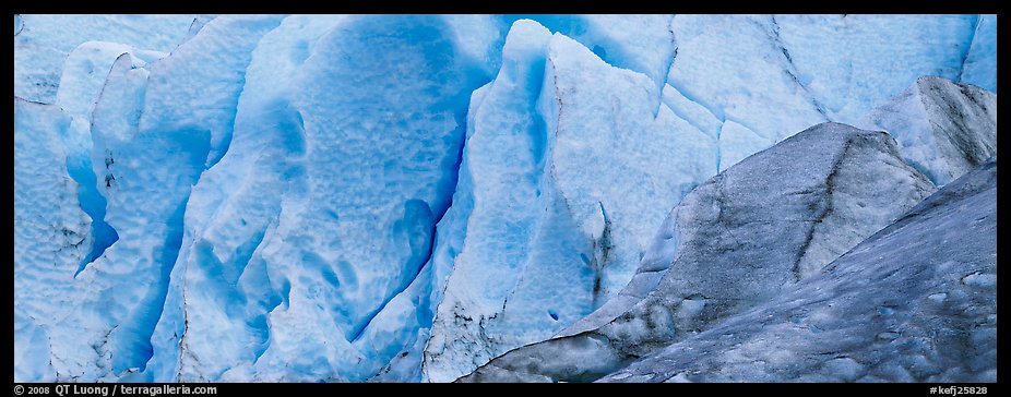 Ice close-up, Exit Glacier. Kenai Fjords National Park (color)