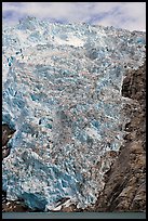 Northwestern tidewater glacier icefall, Northwestern Fjord. Kenai Fjords National Park, Alaska, USA.