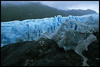 Moraine and Exit Glacier, 2002. Kenai Fjords National Park ( color)