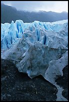 Exit Glacier and stream, 2002. Kenai Fjords National Park, Alaska, USA.