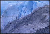 Detail of ice on Exit Glacier. Kenai Fjords National Park, Alaska, USA. (color)