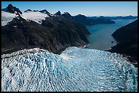 Aerial View of Holgate Glacier and Holgate Arm. Kenai Fjords National Park ( color)