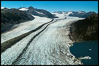 Aerial View of Bear Glacier. Kenai Fjords National Park ( color)