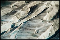 Aerial View of Bear Glacier surface detail. Kenai Fjords National Park ( color)