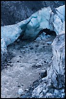 Ice arch and glacial stream, Exit Glacier, 2016. Kenai Fjords National Park ( color)