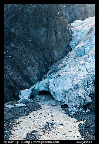 Base of Exit Glacier, 2016. Kenai Fjords National Park (color)