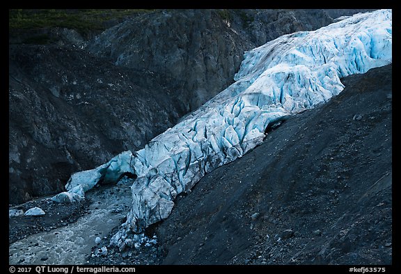 Exit Glacier bottom, 2016. Kenai Fjords National Park (color)