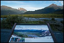 Living Laboratory interpretive sign. Kenai Fjords National Park ( color)