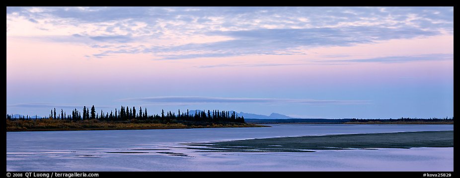 Kobuk River at dusk. Kobuk Valley National Park (color)