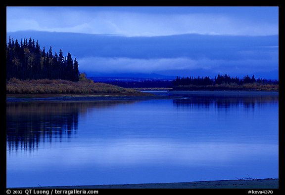 Dusk on the Kobuk River. Kobuk Valley National Park (color)