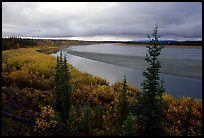 Bend of Kobuk River and sand bar, evening. Kobuk Valley National Park ( color)