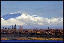 Baird mountains with a fresh dusting of snow, morning. Kobuk Valley National Park, Alaska, USA.