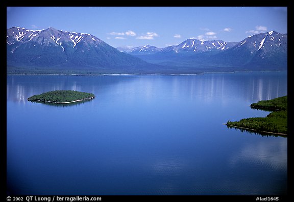 Aerial view of Lake Clark. Lake Clark National Park, Alaska, USA.