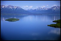 Aerial view of Lake Clark. Lake Clark National Park, Alaska, USA. (color)