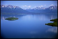 Aerial view of Lake Clark. Lake Clark National Park, Alaska, USA.