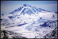 Aerial view of Redoubt Volcano. Lake Clark National Park ( color)