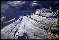 Aerial view of Redoubt Volcano. Lake Clark National Park, Alaska, USA.